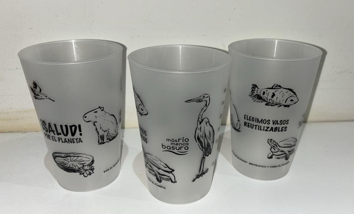 Llega “Vasos del Río”: Banco de vasos reutilizables destinado a organizaciones sin fines de lucro