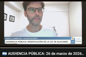 Expusimos en la Audiencia Pública por la reforma de la Ley de Glaciares